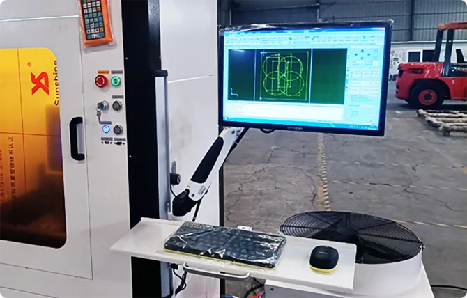 CNC machine control station with CAD design