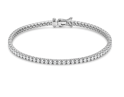 Link bracelet sample with polished links