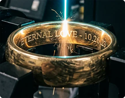 Wood and acrylic for laser jewelry processing