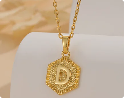 Laser textured medallion jewelry sample