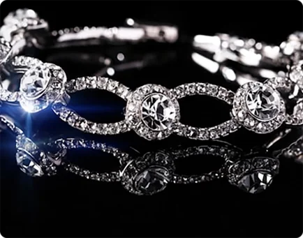 Diamond link bracelet stamping product