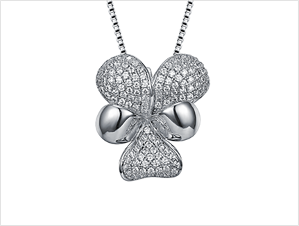 Bowknot CZ pendant