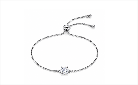 Custom charm bracelet with logo tag and extension chain