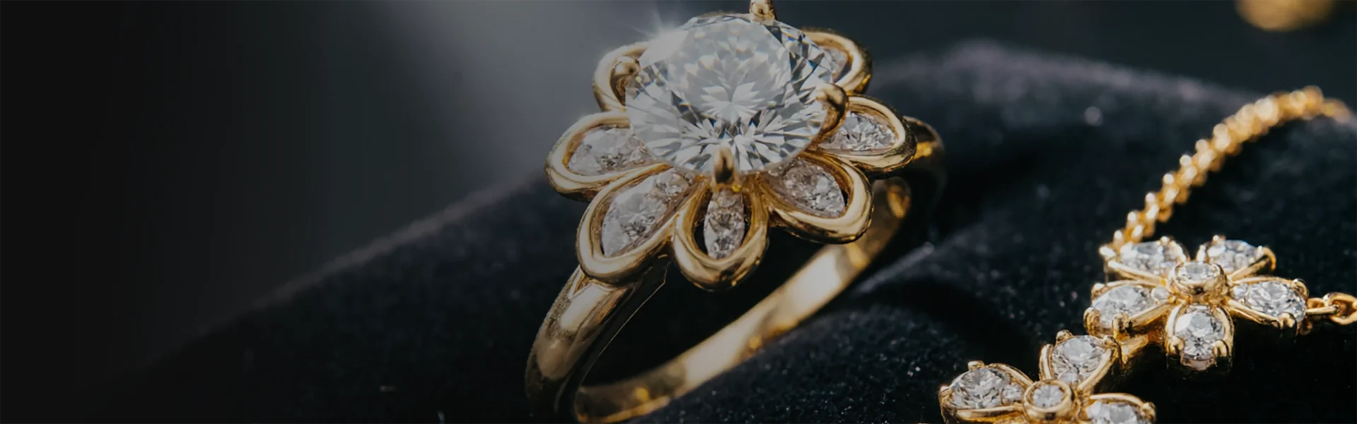 Floral fine jewelry mastery banner
