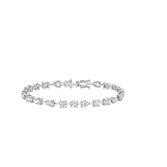 Lab grown diamond tennis bracelet