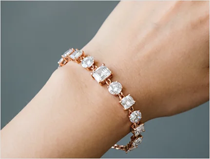 Conscious Spark Lab-Grown diamond tennis bracelet