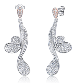 Custom earrings manufactured by BARRY JEWELRY